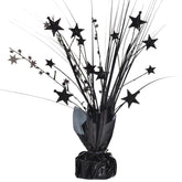 Centre de table - Noir avec étoiles